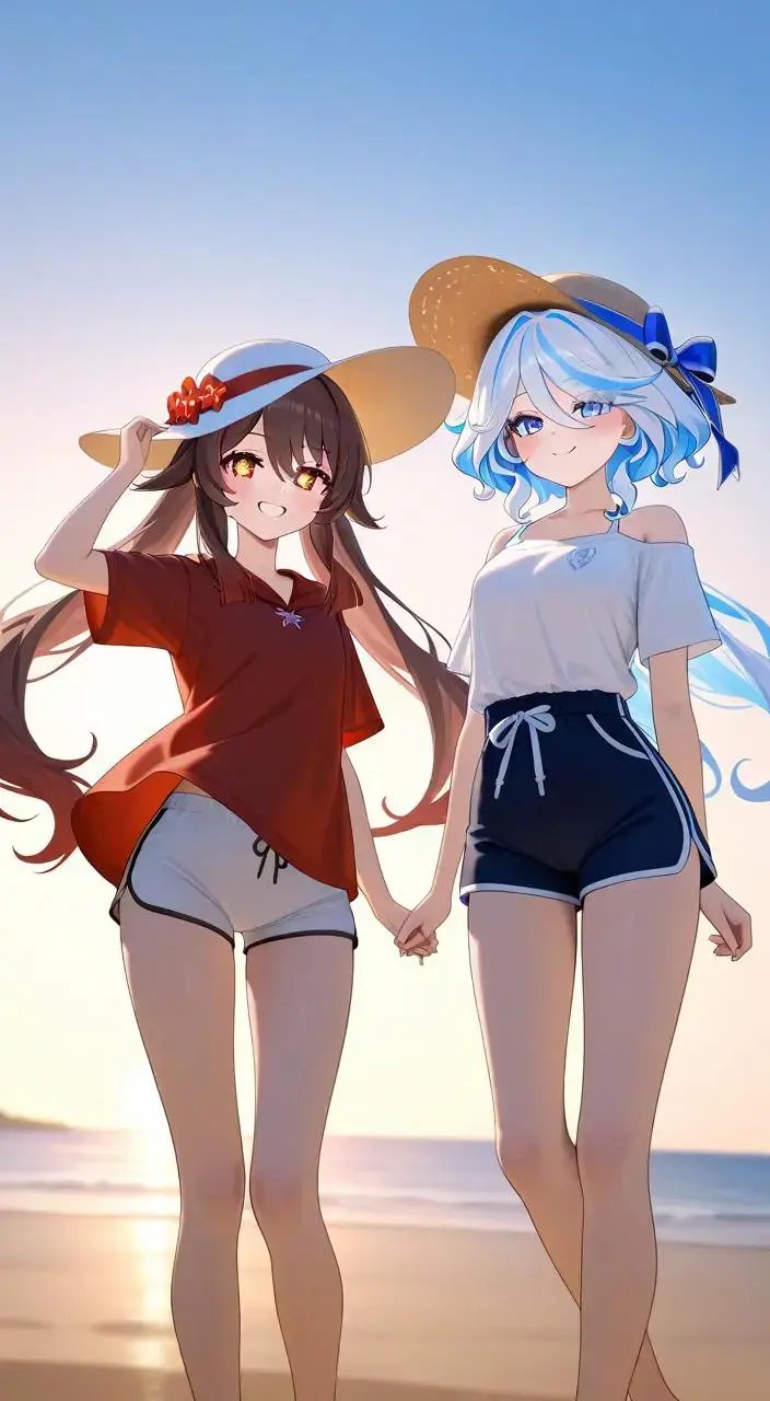 #HuTao and #Furina 🏖️👙🤝🔥 #GenshinImpact #genshinimpact33 #mytypeanimegirl #waifus❤🛐 #Waifu #BestWaifu #waifusedits #bestgirl 