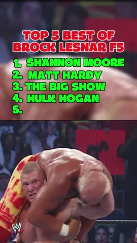 Top 5 Best of Brock Lesnar's F5 in History #WWE #wweraw #wwefan #wwetiktok #wwesmackdown #wwefans #wwechallenge #fyp #fypシ #foryoupage #brocklesnar #randyorton #codyrhodes #romanreigns #johncena #WrestleMania #sethrollins #wweuniverse #cmpunk #therock