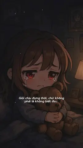 Em giỏi chịu đựng, nhưng không có nghĩa là em không biết đau. Em hiểu chuyện, nhưng điều đó không đồng nghĩa với việc em chưa từng tủi thân. Chỉ là em chọn im lặng, chọn nhẫn nhịn, chọn mỉm cười để mọi thứ êm đềm hơn, dù trong lòng có lúc muốn bật khóc thật to…#stt #buon #congai #genz #viral #motvannoibuon #tamtrang #xuhuong 