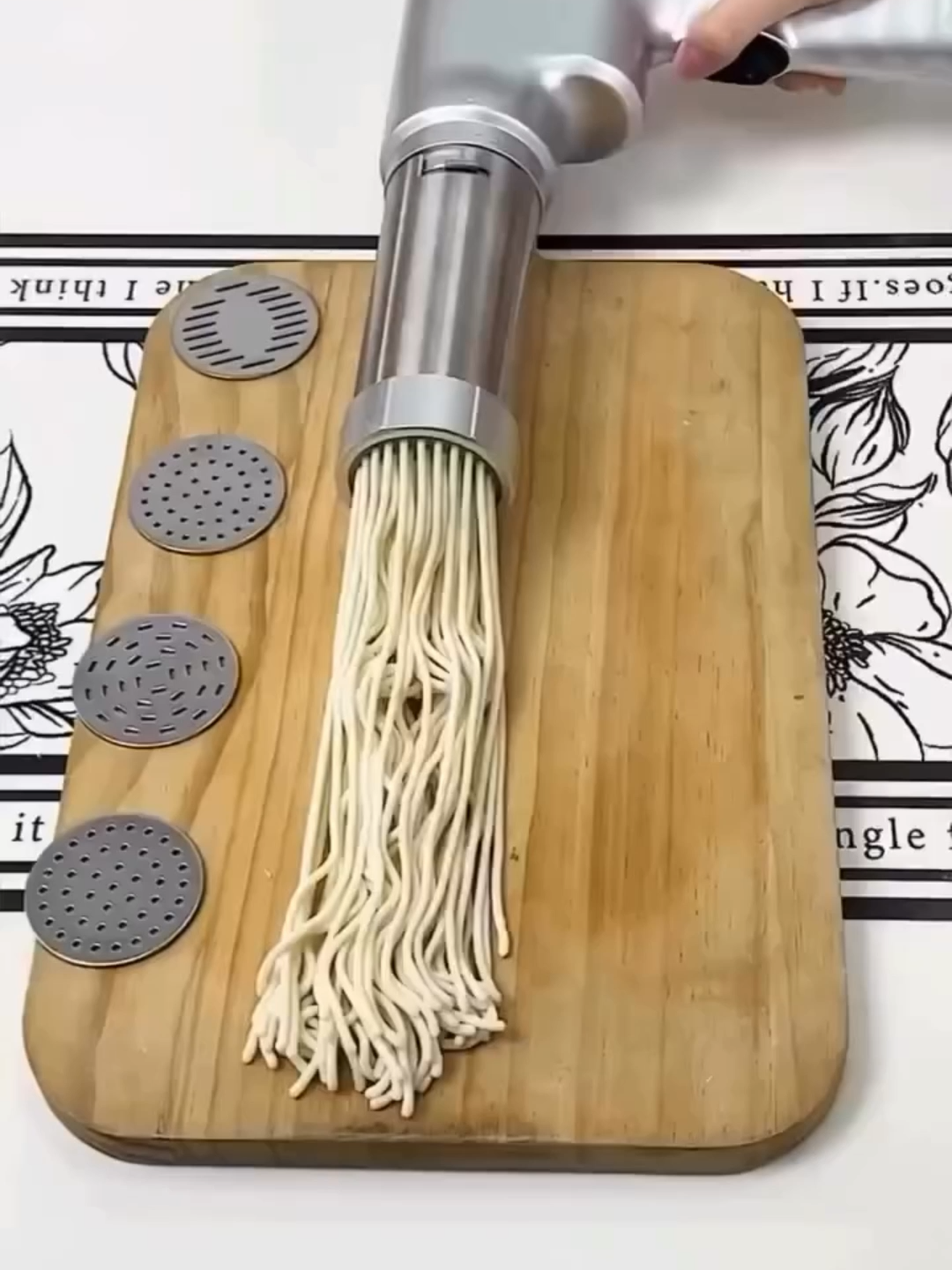 Household Portable Handheld Electric Automatic Noodle Maker Link in my bio!!! #fypp #homemade #homesweethome #KitchenHacks #noodle
