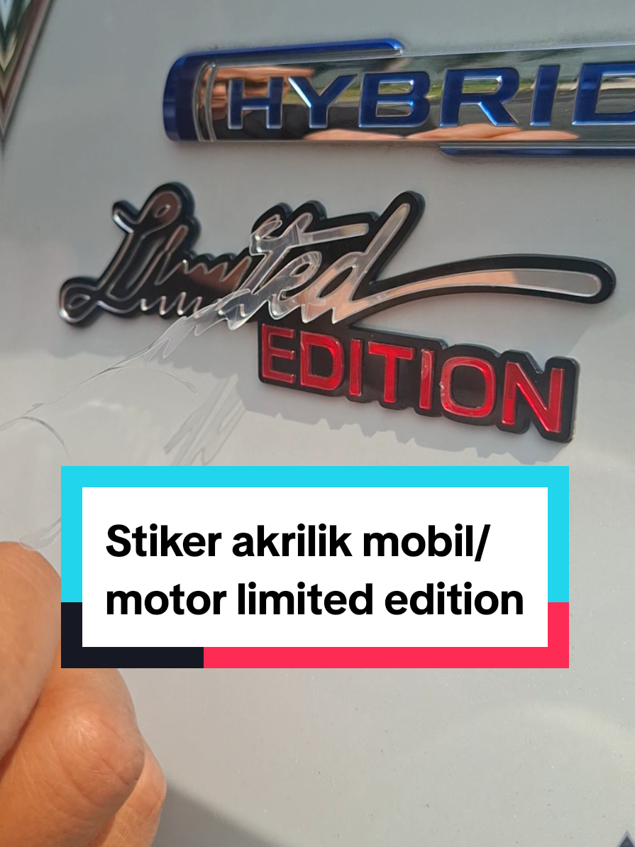 Mobil mu jadi mobil limited edition #stikerakrilik  #stikermobil  #stikermotor  #limitededition 
