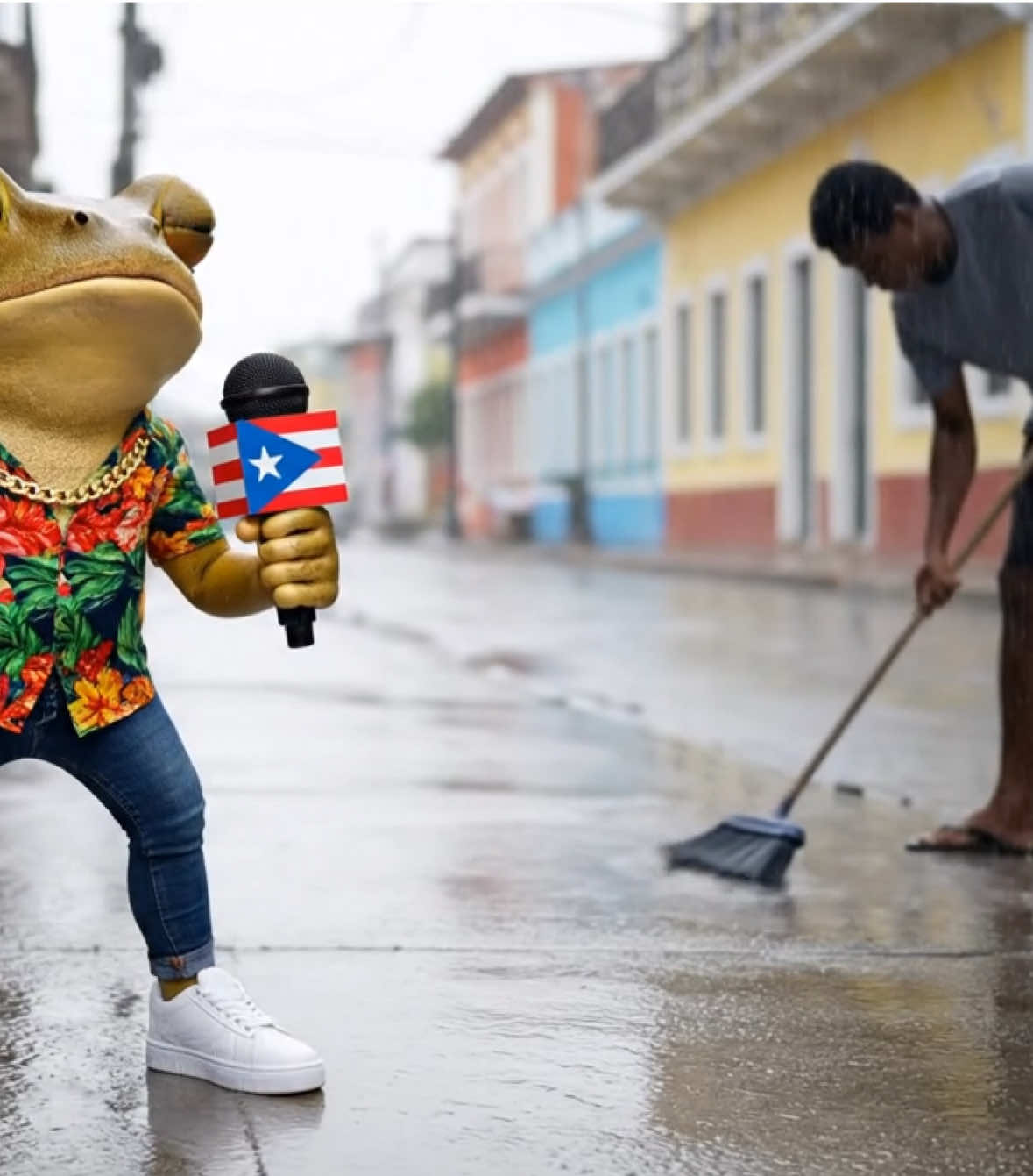 Barriendo mojado 🧹 💦  ##puertorico #fyp #boricua #CoquiVlogs #TikTokPR #puertoricotiktok 