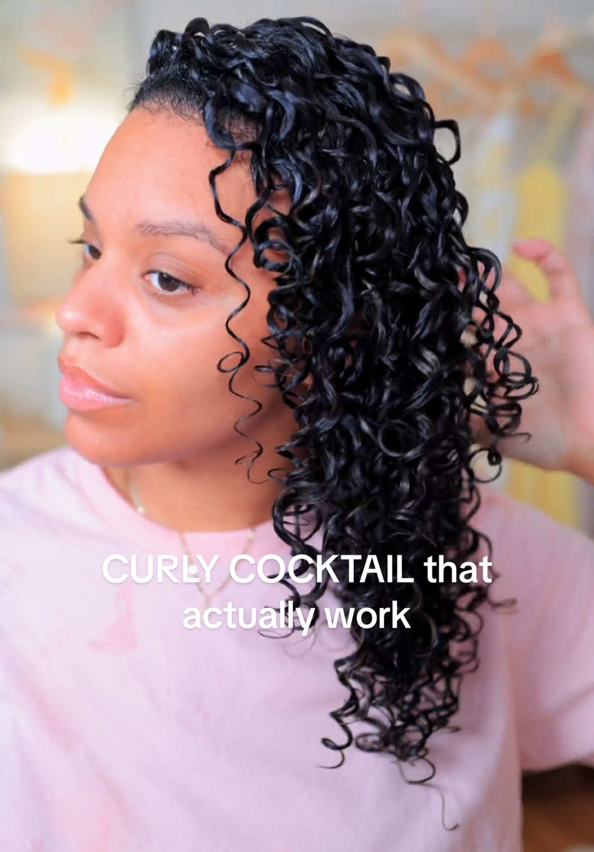 This is your next curly cocktail to try!!  @Innersense Organic Beauty leave in conditioner Curlshow curl creator gel! #curls #curlyhairroutine #longlastingcurls #definedcurls #healthycurls 