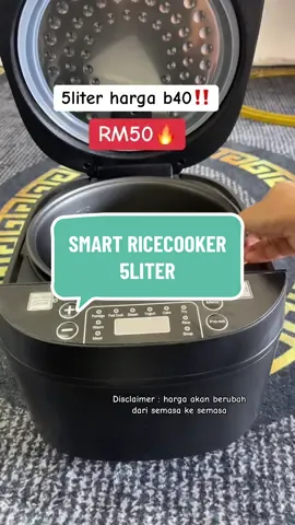 Boleh mkn 5 ke 10org mmg besar la 5liter.. #periuk #smartricecooker #periukserbaguna 
