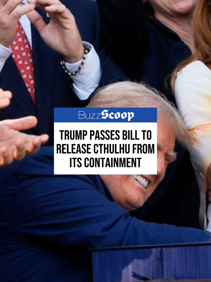 The Cthulhu Act, recently passed by the Republican-controlled Congress and signed by President Donald Trump, releases Cthulhu from its cage located in Edmond, Kansas. In 1945, right before WW2 ended, the U.S. government summoned Cthulhu in Japan as a 