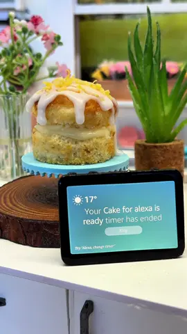 AD| Miniature Lemon Drizzle Cake that almost turned into a baking blooper! Thankfully, my trusty @Alexa Amazon Alexa Echo Show helped manage my time like a pro, guiding me through the recipe and effortlessly adding ingredients to my shopping bag - no hands needed! It's the little things that make the BIG difference! For Alexa products check my Linktree link in Bio 🎉 🧁 #UnexpectedAlexa #AmazonAlexa #Bakingwin#Amazon #AskAlexa