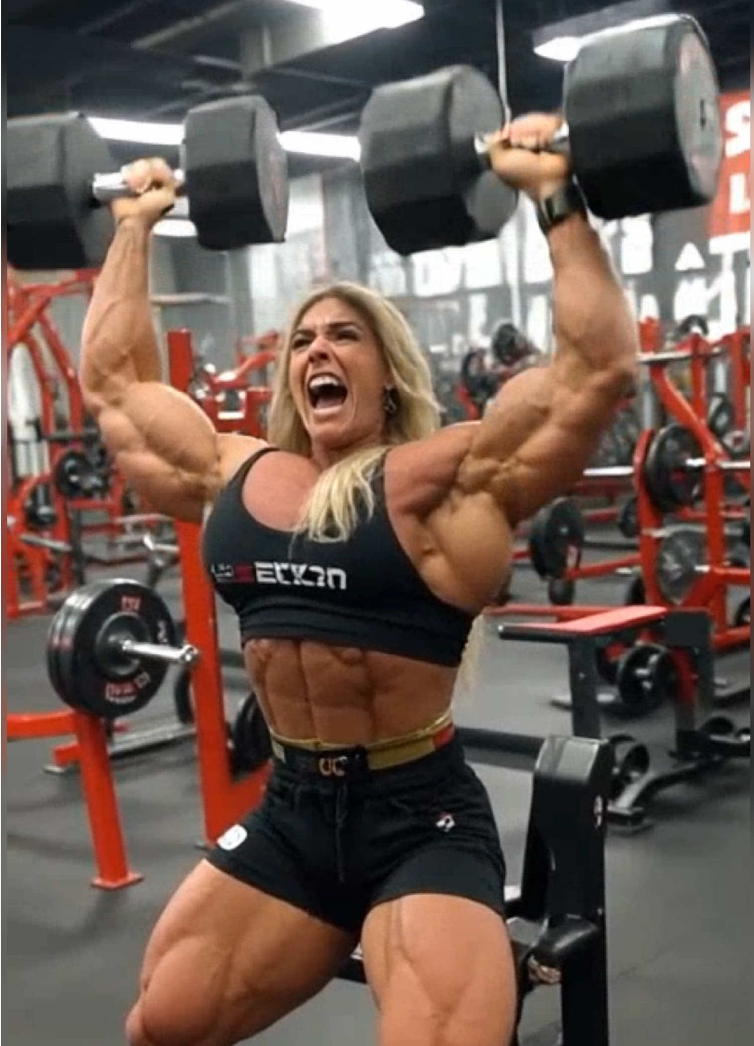 S C R E A M   L O U D E R!!! #muscle #massmuscle #musclemonster #femalemuscle #bodybuilder #bodybuilding