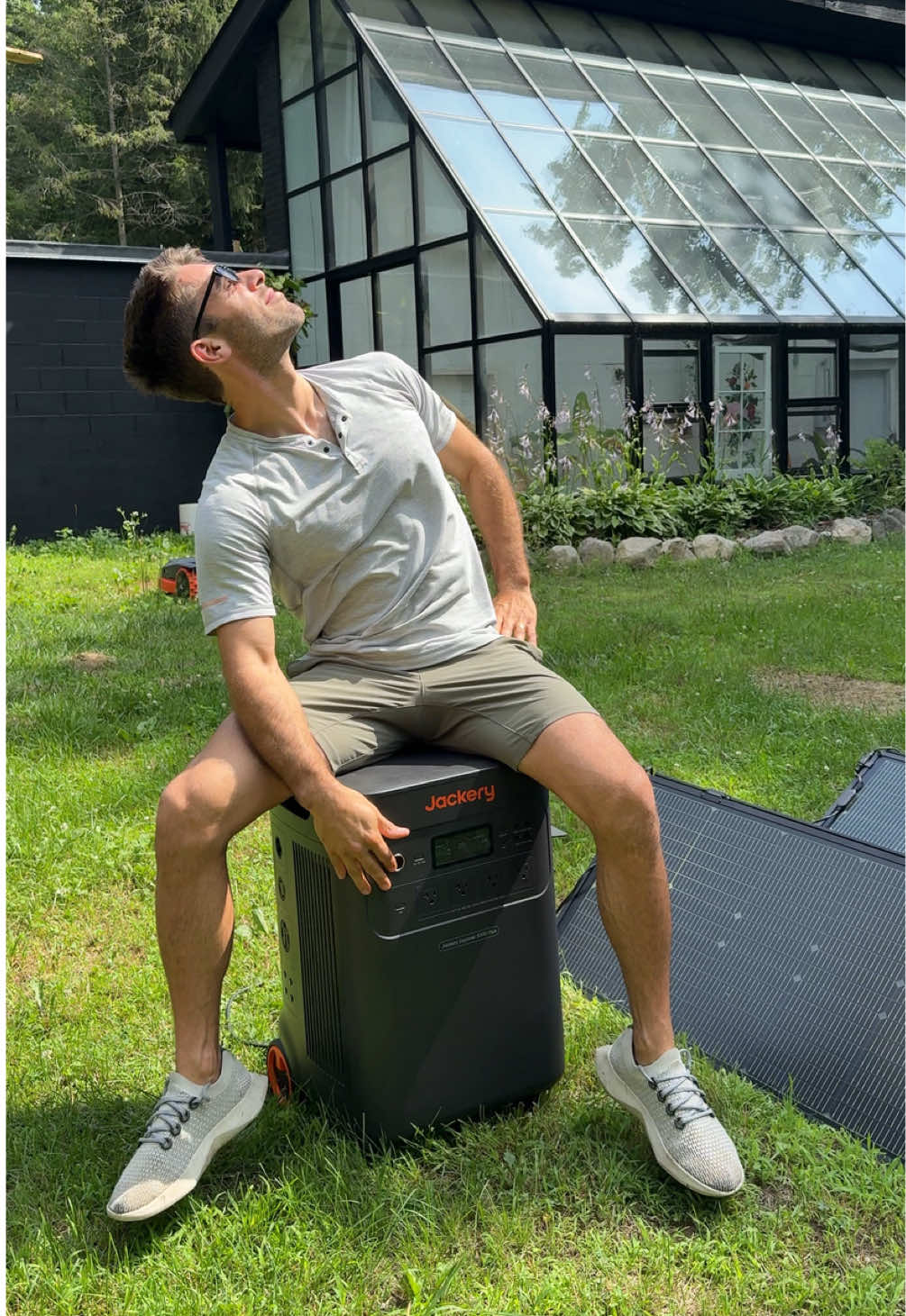 How does solar energy transform into home power? ☀️🏡 #ad ⁣ ⁣ My @Jackery 5000 Plus Essential Home Backup can store enough solar energy to power my home for days in the event of an outage. To do this, you need a Smart Transfer Switch ⚡️⁣ ⁣ The Smart Transfer Switch taps directly into your home’s main electrical panel, and allows you to use your renewable energy backup in the event of a power outage. You can connect up to 12 circuits and our electrician connected our most essential appliances like AC and the refrigerator. And you can use the Jackery app to monitor and manage energy usage at all times 📱⁣ ⁣ This system is ridiculously easy to use and now I’m dreaming up ways I can use it in my greenhouse 🤩⁣ ⁣ ⁣⁣ #PortablePowerStation #SolarGenerator #JackeryHomePower3000 #JackerySolarGenerator2000v2 #JackeryExplorer1000v2 #JackeryExplorer300     