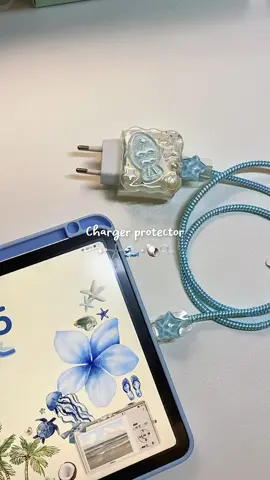 Màu yêu thích của tuii 🌊 #chargerprotector #blueaesthetic #unboxingvideo #reviewvideo #xuhuong