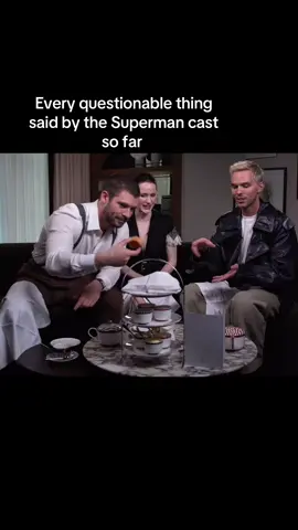 This might be the greatest press tour of all time #fyp #dcu #smallville #superman #davidcorenswet #jamesgunn 