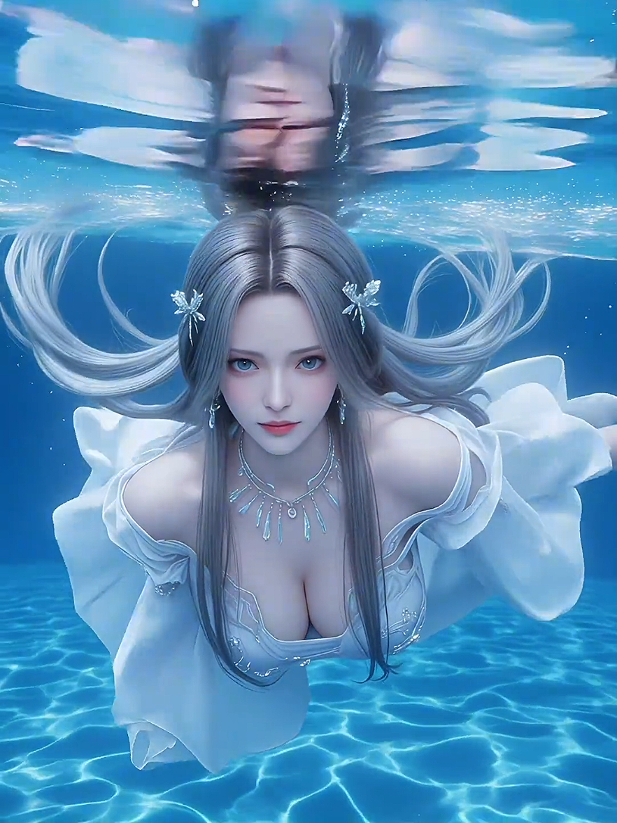 Swimming #donghua #livewallpaper #3D #anime #aigenerated #AI #vam3D 