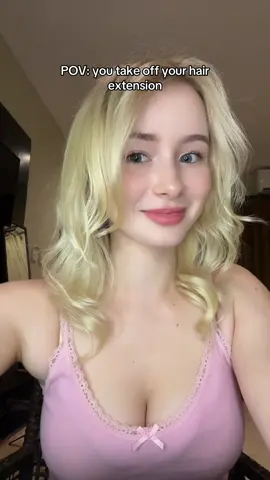 After wearing extensions for over 1 year it’s shocking to see your real hair again😭🤣Who feels? 