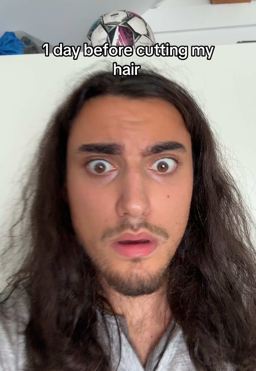 Follow for updates🙃 #hair #longhair #cut #longhairmen #curls #fyp #viral 