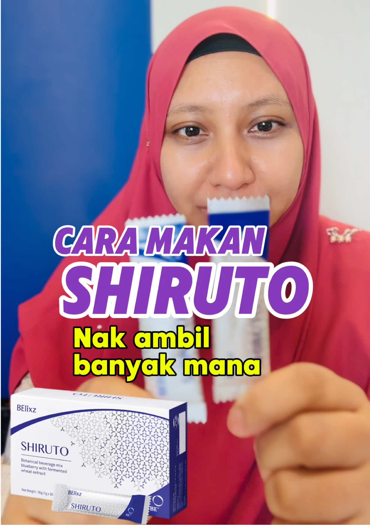 Cara makan, cara ambil shiruto, dos shiruto banyak mana. Meh As share. 