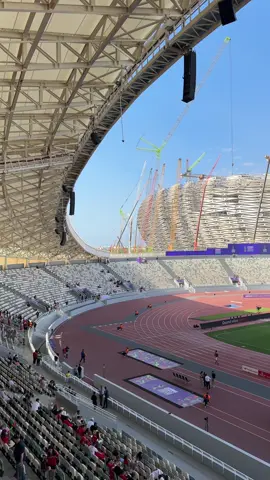 All set at the Olympic Stadium 🏟️ Quarterfinal loading 🔜 #DimaMaghrib 🇲🇦 #TotalEnergiesWAFCON2024, #SportsOnTikTok #WomenInSports