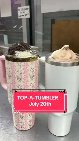 THIS SUNDAY!!! National Ice Cream Day is only two days away!! Come up and celebrate with us at the Taylor Queen with our TOP-A-TUMBLER!! We are opening one hour early at 11:00am and the event will run until 2:00pm. More details are available on our Facebook account (Taylor Queen)!! See you soon 😏💕  #fyp #icecream #tumbler  #jet2holidays #trending 