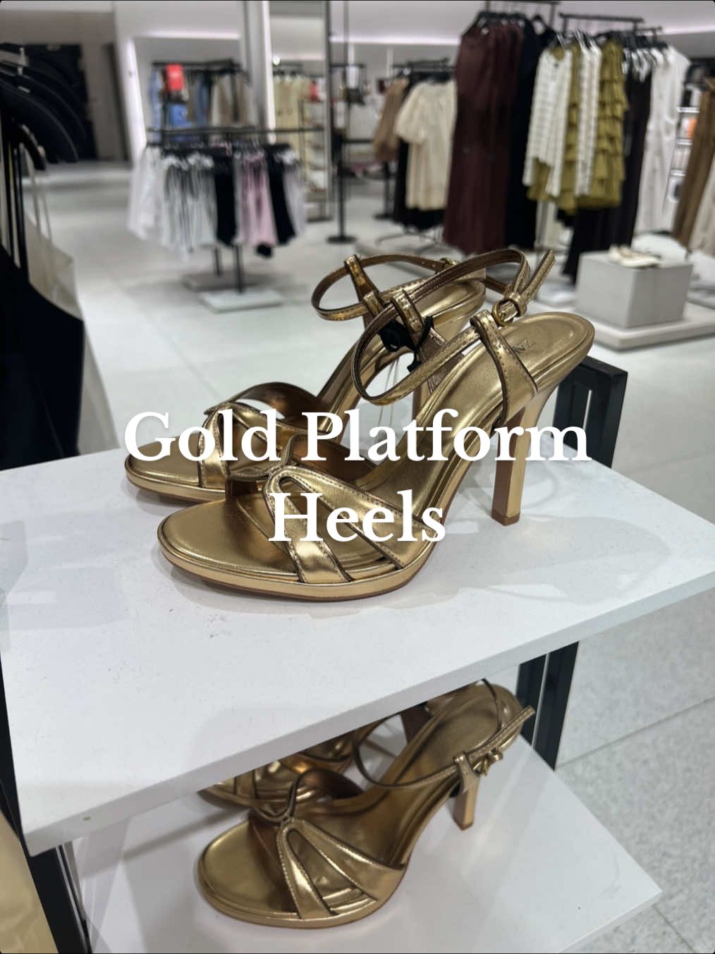 Gold Heels | @ZARA 