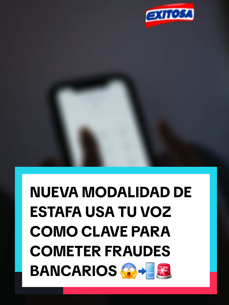 🔵🔴HAY UNA NUEVA MODALIDAD QUE USA TU VOZ COMO CLAVE PARA COMETER FRAUDES BANCARIOS #noticiastiktok #exitosa #exitosanoticias #viraltiktok #viral_video #viralvideotiktok #viralditiktok #peru🇵🇪 #noticiasperu #estafa #llamada #llamadadevoz #modalidad
