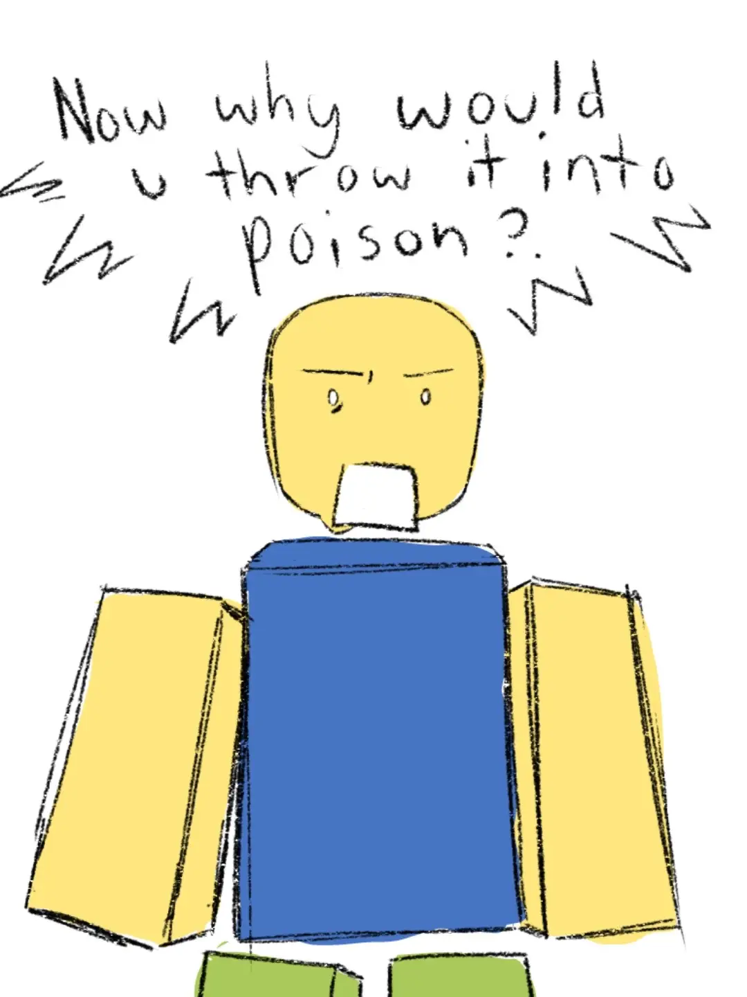 Credits too @floraa!! #1rl #forsaken #roblox #digitalart #noob #elliot 