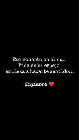 Enjambre - Vida en el espejo  #enjambre #vidaenelespejo #indierock #music #sadsong 