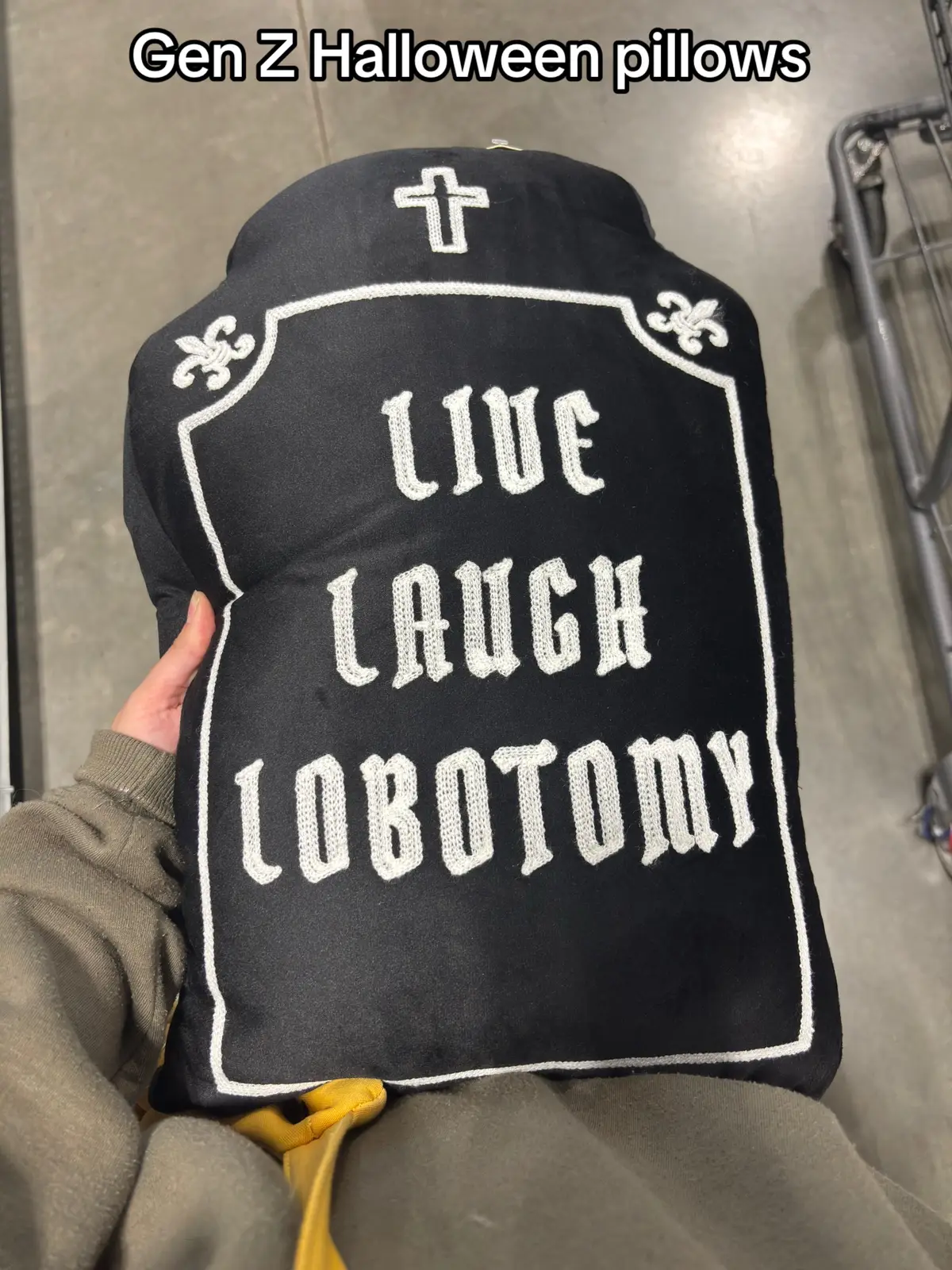 Gen Z definitely made this pillow #lobotomy #halloween 