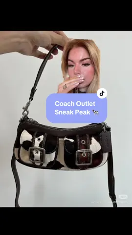 I’m sorry?! Calf hair on a Coach Ashton?! YES PLEASE #coachoutlet #sneakpeak #coachbag #coachlaurel #coachashton #coachasher #coachoutletdrop #calfhair #fall #shopping 