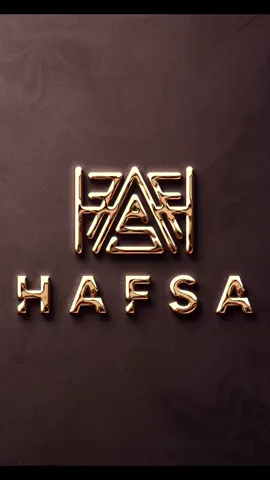 HAFSA name logo . . . . . . #logo #logomaker #design #saiyaara #foryoupageofficiall #foryoupage #foryou 