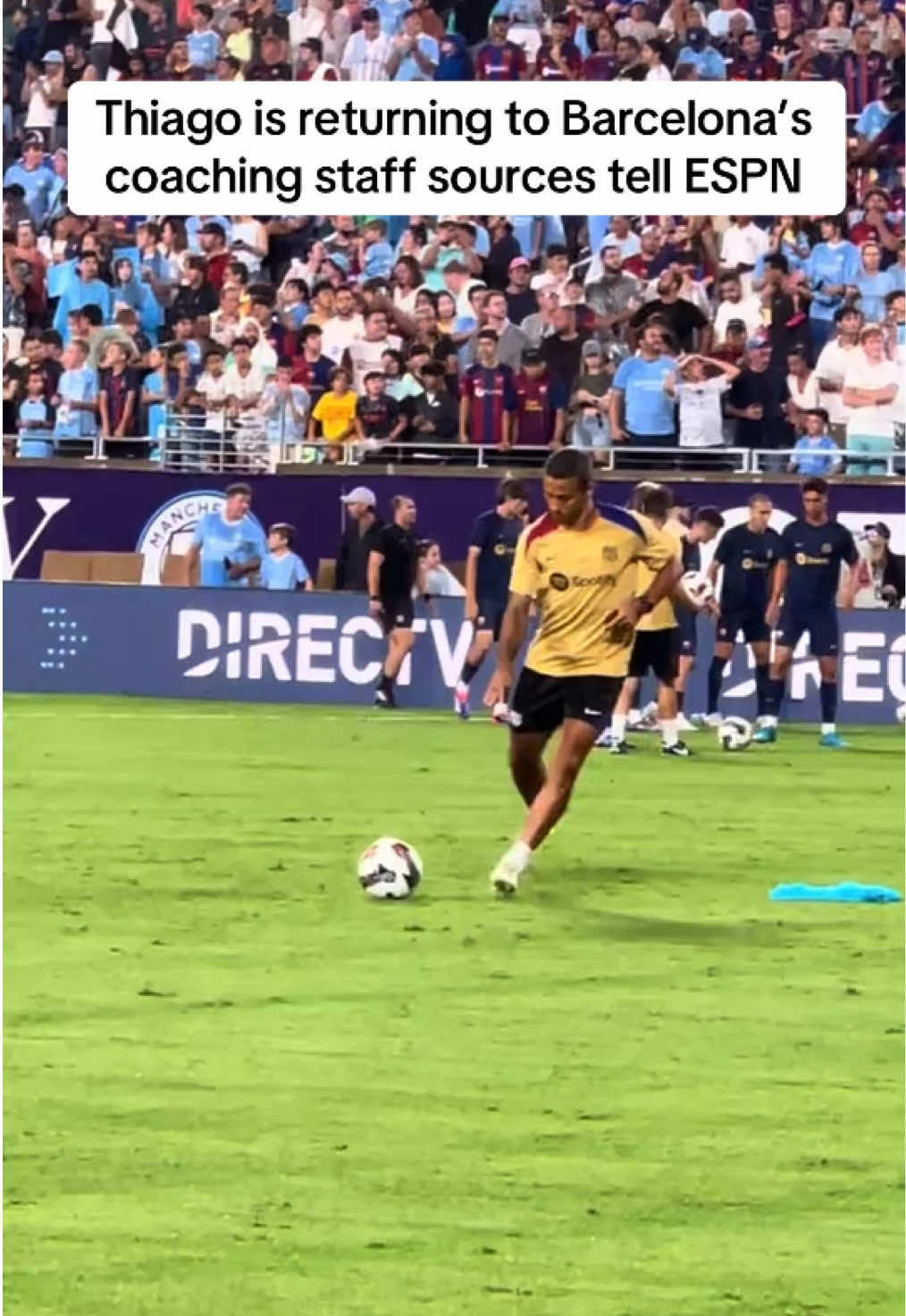 #Barcelona expect to close a deal for #Thiago Alcantara to return to the club as part of coach Hansi Flick's staff in the coming weeks, various sources have told ESPN. #football #laliga #futbol 