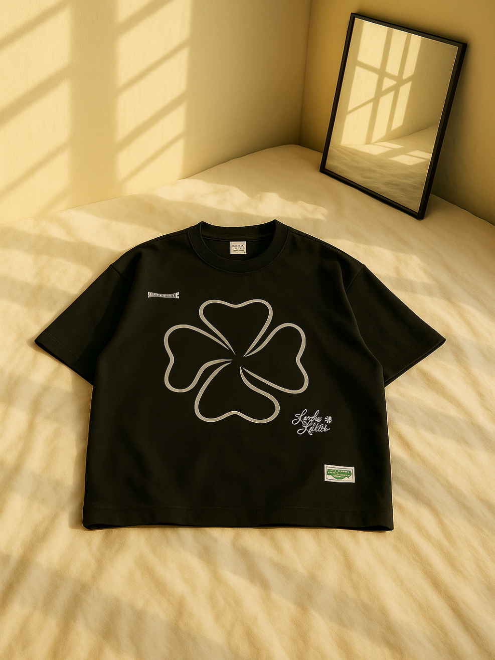 boxy t-shirt clover🍀 #tshirt #boxy #clover #wibgajian #xybca #belilokal #cuantanpabatas 
