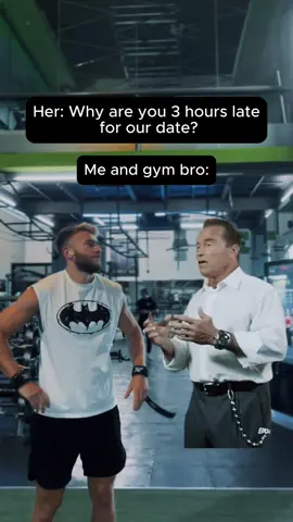 If she wanted me on time, she wouldn’t have scheduled the date on Chest Day #chestday #gymhumor #gymhumour #funnygym #GymTok 