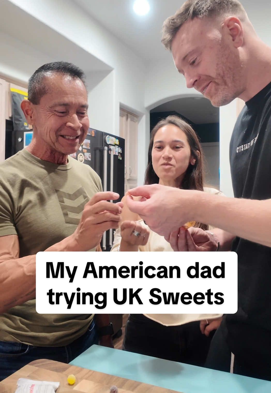 He always thinks the purple is going to be grape flavoured 🙄😂 #jellytots #uksweets #tayandalex #americandad 