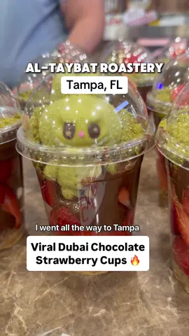 🚨$7.99 for the Viral Dubai Chocolate Strawberry cup this Saturday! It’s worth the hype!!!! Also $4.99 for the viral ice cream this Saturday !! @Madent Al-Taybat Co. USA  📍4241 E Busch Blvd Ste A Tampa, FL 33617