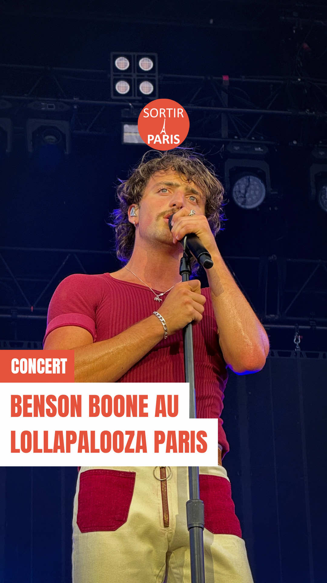 Le fameux backflip de Benson Boone sur la scène du Lollapalooza !  #sortiraparis #paris #sortirparis #lollapalooza #lollapaloozaparis #lollaparis #bensonboone #bensonboonemusic #bensonboonefanpage