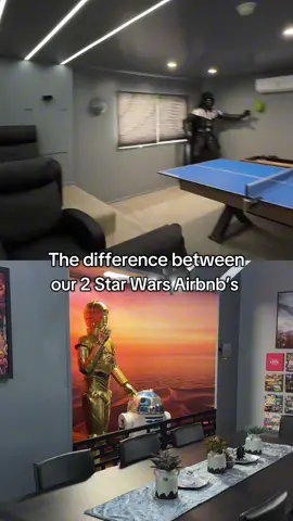 Which Star Wars Airbnb would you stay at?⭐️🌠 Full tour of Star Wars Dream:  @OCAdventureHomes  Galactic Dream:  @OCAdventureHomes  #airbnb #uniqueairbnb #airbnbfinds #disneyairbnb #familyvacation #starwars #starwarshouse