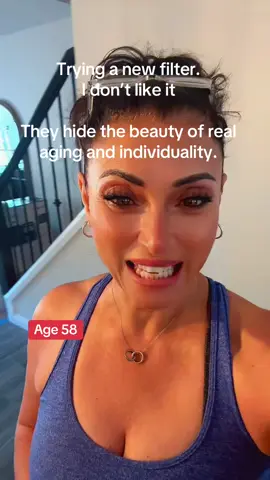 Filters distort reality, create pressure to look perfect, can disconnect us from our authentic selves, impact younger people, they hide the beauty of real aging and individuality. #facefitroller #facefitcanada #over50 #SelfCare #healthyskin #beautytools #facemuscles #lymphaticdrainage #Facefit #slowdownaging #healthylifestyle 