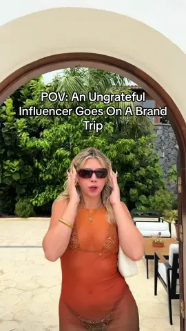 #POV an ungrateful influencer goes on a brand trip #fyp #influencer #acting #brandtrip #comedy #parody 