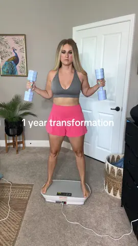 1 year transformation of consistently using my vibration plate #vibrationplate 
