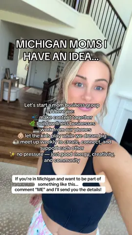 Michigan mamas — I’ve been dreaming of this 🩷 What if we started a local mom business group where we: 📲 Make content together 🌿 Build wellness brands 👩‍👧‍👦 Work while our babies play ☕️ Meet weekly for coffee, connection & creativity You don’t need a big following. You don’t need to have it all figured out. You just need a heart for wellness, community, and building something that gives your family more freedom 💻 If you’re in Michigan and want in on this — Comment “ME” or DM me “MOM BIZ” and I’ll send you all the details 💌 Let’s build something beautiful together 🫶 #MichiganMoms #MomBiz #WorkFromPhone #WellnessMoms #MomContentCreators #MomBossMovement #BuildYourDreamLife #MomsSupportingMoms #MichiganMamas #StayAtHomeMomLife #WorkFromHomeMama #ContentMomEra  