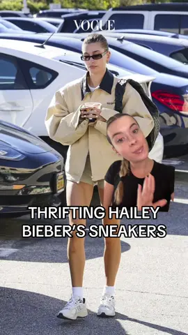 hailey bieber’s look for $45!!! we 🤍 the Curtsy App ✨👟👟 #haileybieber #haileybieberoutfit #haileybieberstyle #sneakers #shoes #newbalances #sneakertrends #summersneakers #ShoeTrends #sneakerinspo #shoeinspo