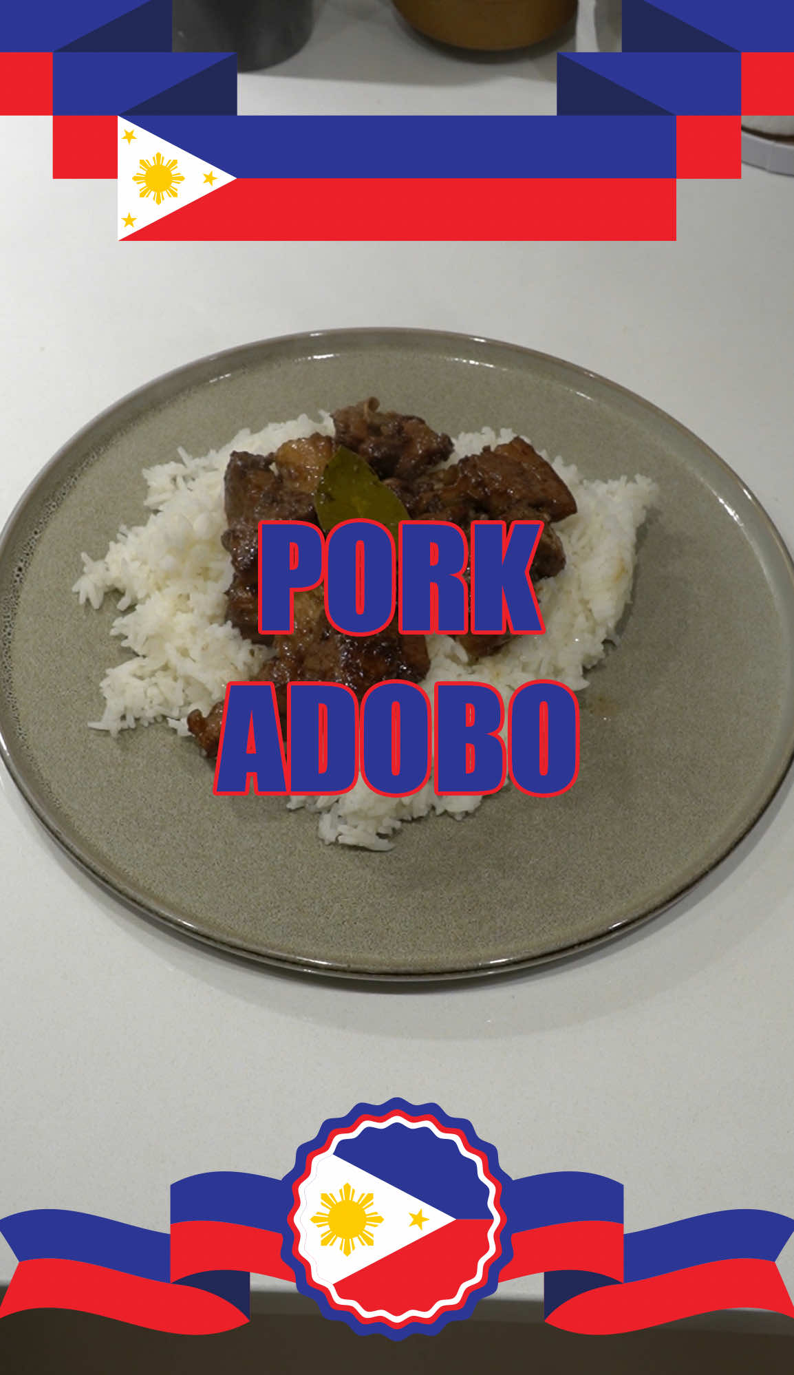Pork Adobo Pork adobo, unoppicial dish ob da Philippines ok today i show u how to make like a dis do dat and do like dis and den put dat and den put dat dag dag dis dag dag dat ahhhh and den close da open and den open da close and den add yung ano add Like dis pinis #adobo #philippines #Recipe #porkadobo #pinoy #putdat