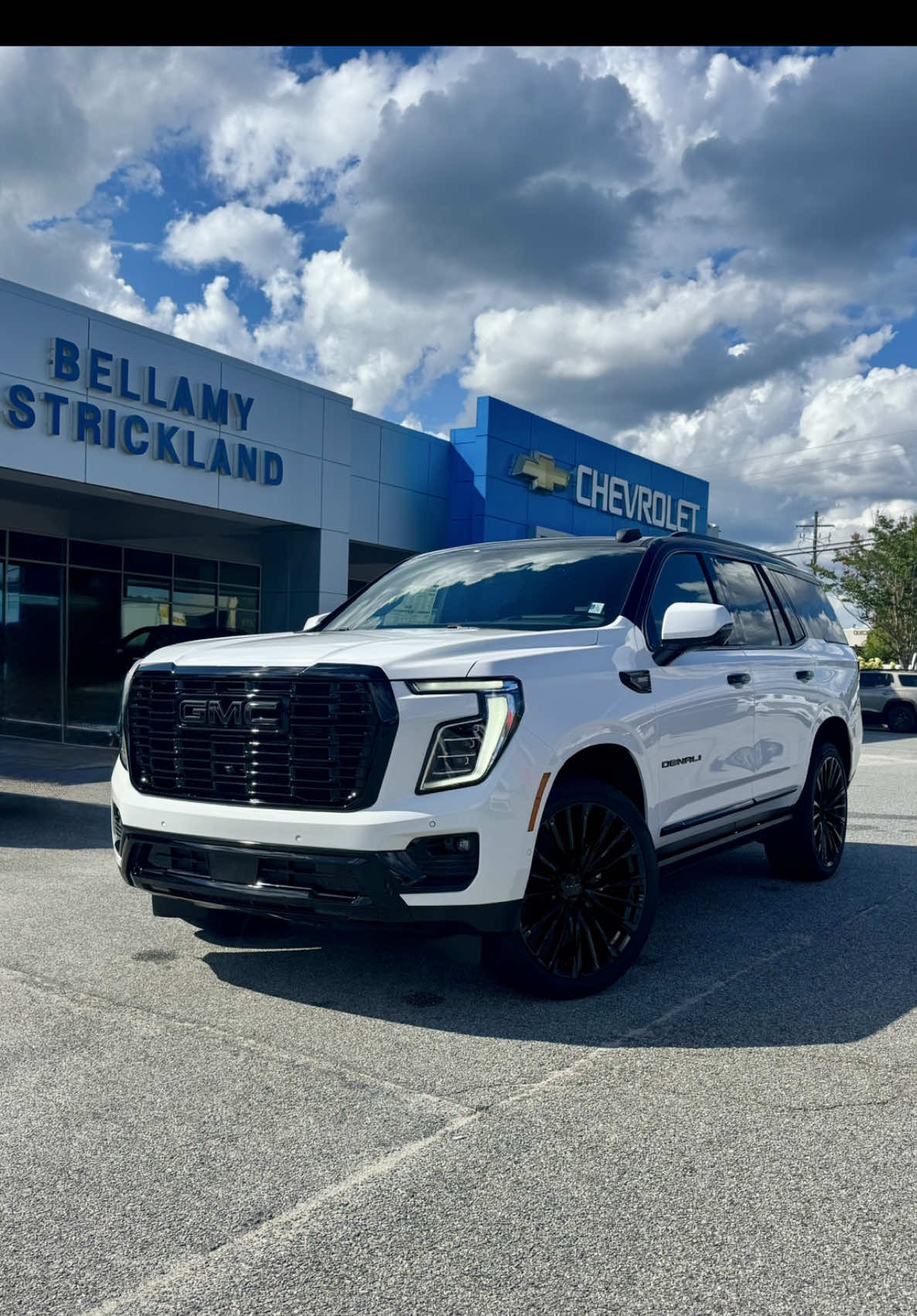 📍 Just arrived: a Bellamy Strickland Custom Yukon Denali— and it’s built to impress. 🔥 2025 GMC Yukon Denali 🖤 Full blackout — all the way down to the exhaust tips 🛞 24” Alloy wheels 🪞 Black tuxedo roof 💼 Sleek, powerful, and completely custom This one’s turning heads and won’t last long. 📍 Bellamy Strickland- McDonough, GA 📞 770-954-2056 🔗 bellamystrickland.com/inventory/new-2025-gmc-yukon-denali-four-wheel-drive-suv-1gks2drl7sr342765/  #BellamyStricklandCustom #YukonDenali #GMCYukon #BlackoutDenali #LuxurySUV #CustomYukon #TruckTok #GeorgiaTrucks #SUVStyle #McDonoughGA #DenaliEdition  #PremiumDrive