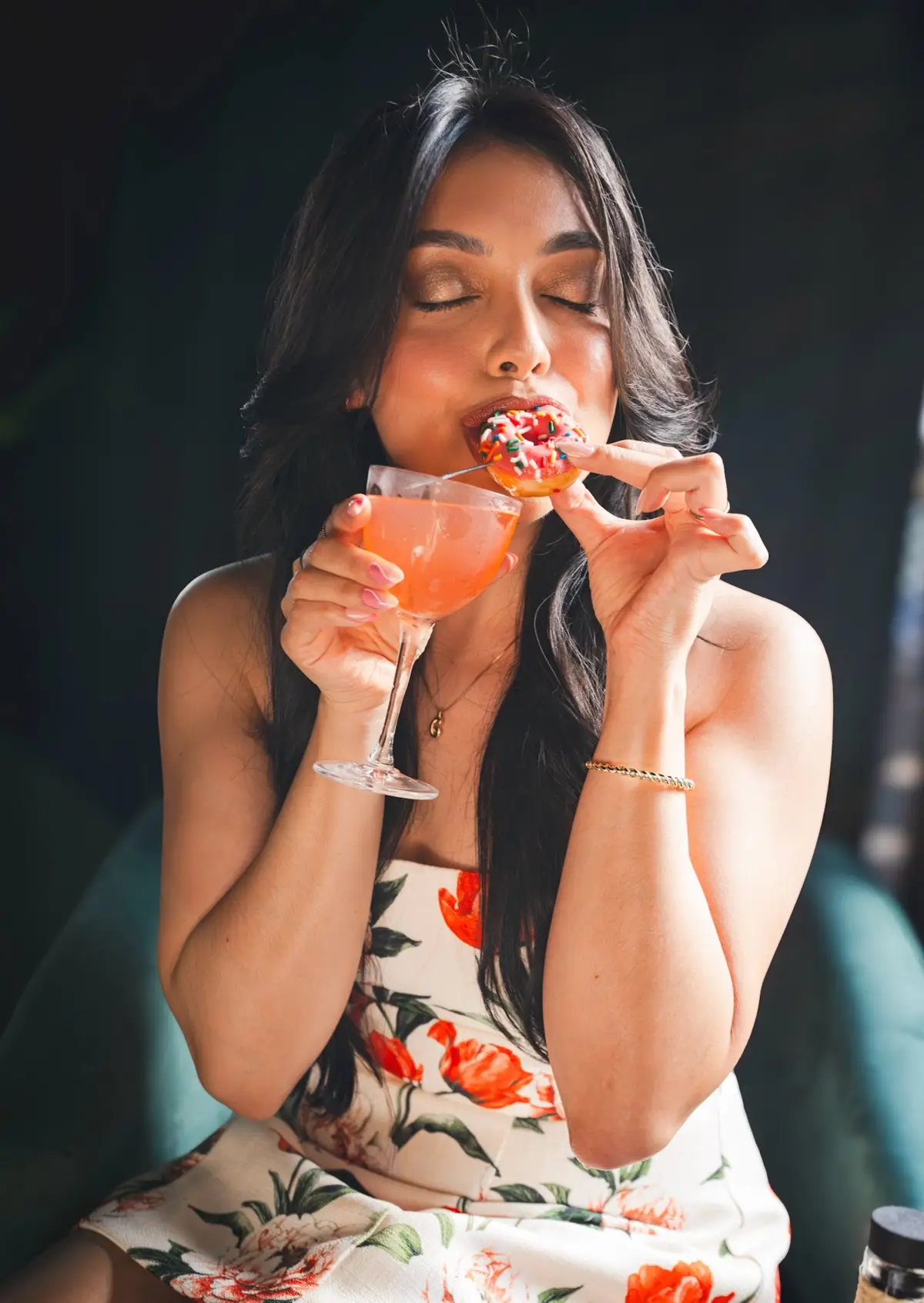 The cutest cocktail in Chicago is available at @Raizes Chicago. Made with @ProlijoMezcal. It’s our take on a Strawberry Glazed donut and literally tastes like dessert. Available all summer long.  #chicago #cocktail #bar #donut #cocktails #loungebar  