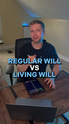 There’s a big difference between a regular Will and an living Will. And they are used for two different scenarios.