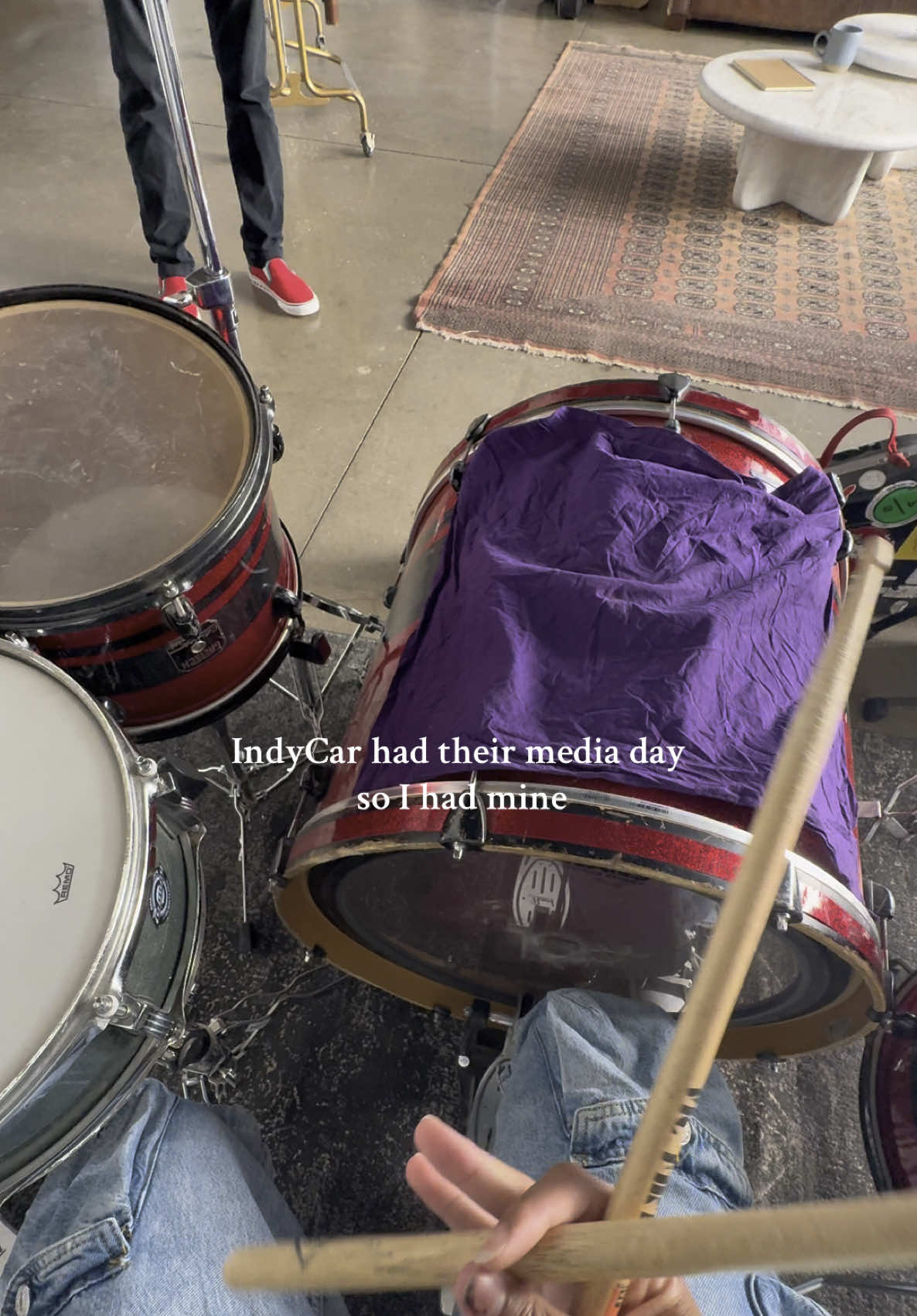 I felt left out so I had to find a camera for myself… love shooting commercials in the good ol’ ATX  #f1tiktok #trend #f1content #film #Motorsport 