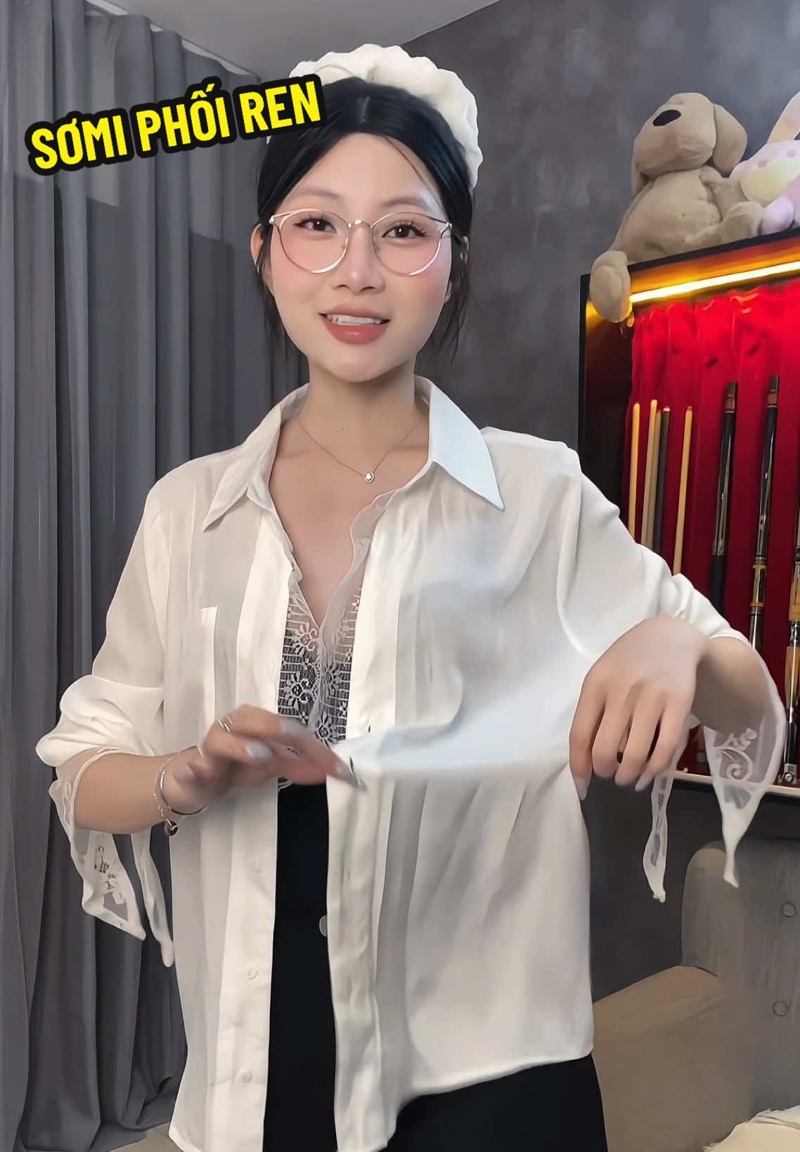 Sơmi phối ren trend trend #ngakimsa #reviewquanao #somi #somidangrong #somiphoiren 