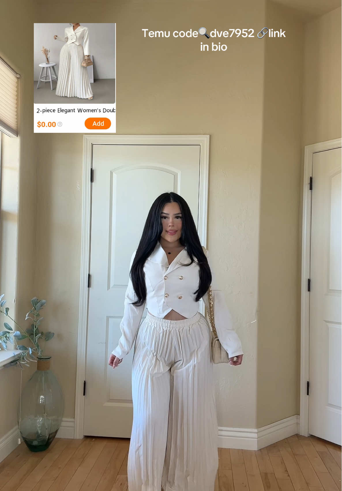 Elegance in a budget 🤍 @Temu  Download TEMU app and enjoy $0 2-pices suitwith code dve7952. App new users only with qualifying orders! T&C applies. 🔗 in bio #temu#temufinds#temuhaul#viral#summersuit#summersale##corporatelife #workwear#minimalstyle