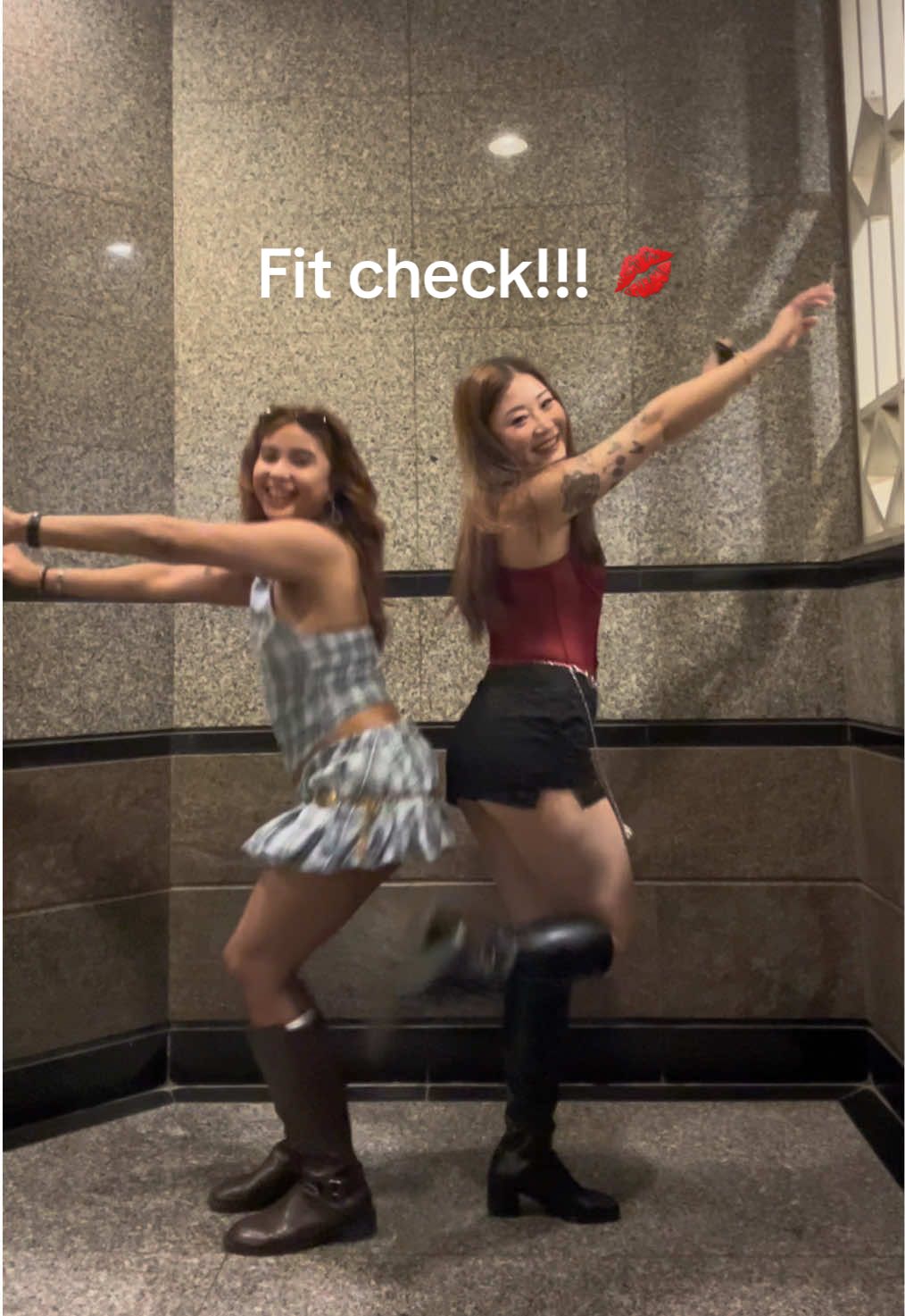 Fit check with my girl!!!🫶🏻💋💅🏻💃🏻 @diane nicole this one #OOTD #fitcheck 