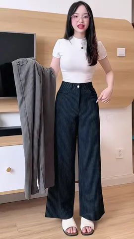 [Deal Mở Bán] QUẦN SUÔNG KẺ SỌC VẢI TUYTSI PHONG CÁCH TRẺ TRUNG MẪU MỚI 2025#quansuong #quansuongnu #quankesoc #thoitrangnu #xuhuong 