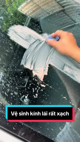 Thành quả khi vệ sinh kính lái #botthuytinh #xuhuongtiktok #laixeantoan 