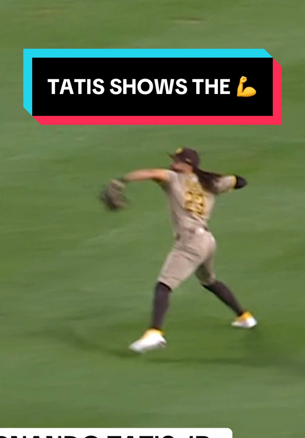 This throw is a work of art #Padres #MLB #FernandoTatisJr #throw 